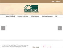 Tablet Screenshot of highroadprogram.org